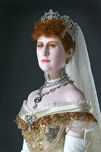 Portrait of Alexandra Princess of Wales aka. Alexandra of Denmark,  Queen to Edward VII,  and Queen Mother from Historical Figures of England