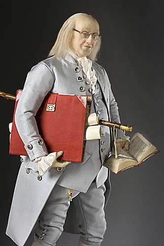 Portrait of Benjamin Franklin aka. "The First American" from US Patriots and Founders